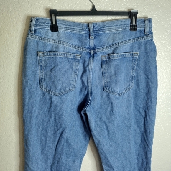 Free people We the Free Maggie Ripped Crop Straight Leg Jeans sz 31 - Picture 4 of 9